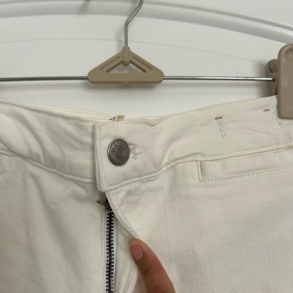 Madewell Emmett Wide Leg White Cream Wide-Leg Pants size 26 - Picture 7 of 9